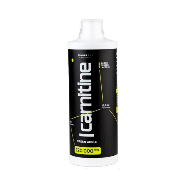 Карнітин Progress Nutrition Carnitine Liquid 120.000 mg, 1000 мл. (Зелене яблуко) 124606 фото