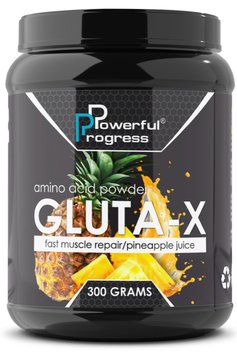 Глютамін Powerful Progress Gluta-X, 300 г. 03996 фото