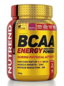 Аминокислоты Nutrend BCAA Energy Mega Strong Powder, 500 г. 03232 фото