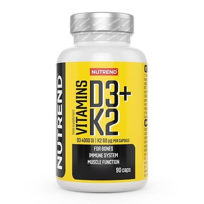 Цинк Nutrend Vitamin D3+K2, 90 капс. 123350 фото