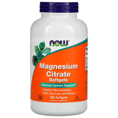 Магній Now Magnesium Citrate 134 мг, 90 капс. 124026 фото