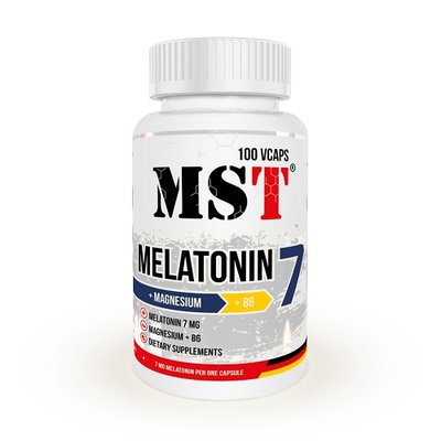 Мелатонін MST Melatonin 7mg + MGB6, 100 таб. 122846 фото