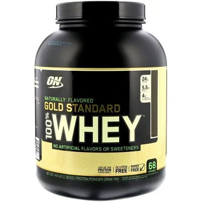 Протеин сывороточный Optimum Nutrition (USA) 100% Whey Gold Standard Naturally flavored, 2270 г. 02917 фото