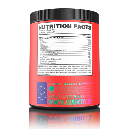 Передтрен Genius Nutrition Warcry Energy, 315 г. 123809 фото