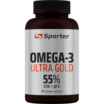 Омега Sporter Omega 3 Ultra Gold 55%, 90 софтгель. 12429578 фото