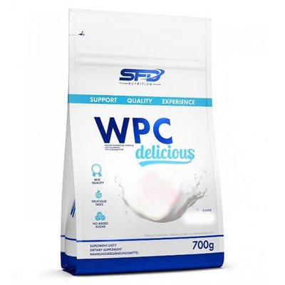 Протеїн сироватковий SFD Nutrition Whey Delicious, 700 г. (Білий шоколад - персик) 03625 фото