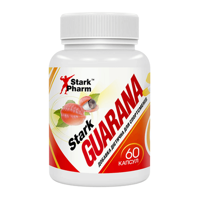 Передтрен Stark Pharm Guarana 300 мг, 60 капс. 123639 фото