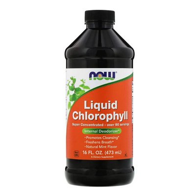 Хлорофіл NOW Chlorophyll liquid, 473 мл. 123389 фото
