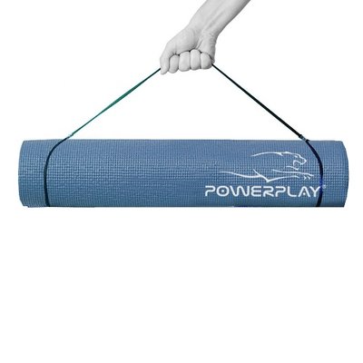 PowerPlay Килимок для йоги (6 мм.) PP-4010 (Синій) 123310 фото