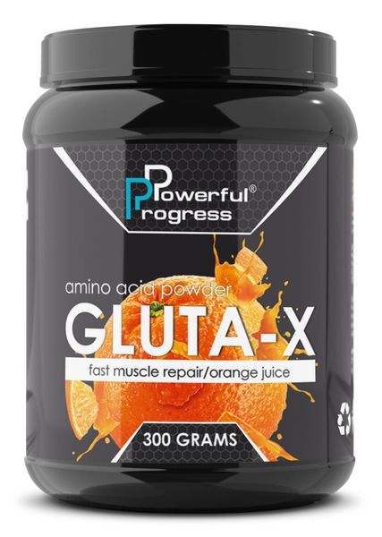 Глютамін Powerful Progress Gluta-X, 300 г. 03997 фото