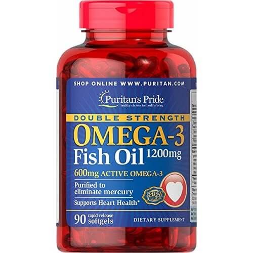 Омега Puritans Pride Omega-3 Double Strength 1200mg, 90 капс. 121525 фото