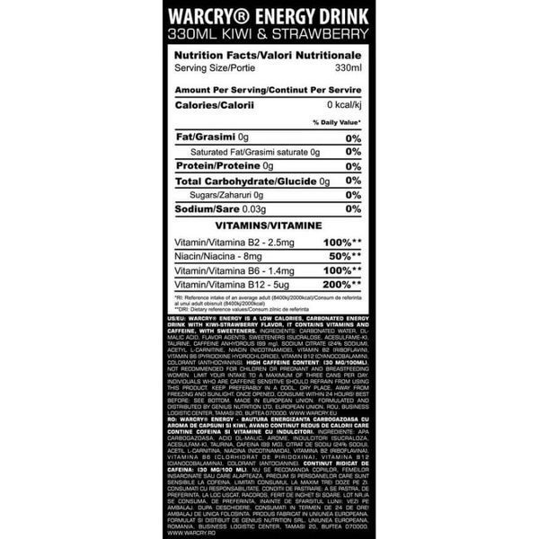 Предтреник Genius Nutrition Warcry Energy Drink, 330 мл. 123810 фото