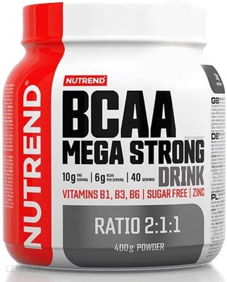 Амінокислоти Nutrend BCAA Mega Strong Drink, 400 г. 03547 фото