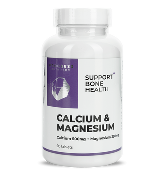 Минералы Progress Nutrition Calcium 500 mg & Magnesium 250 mg 90 таб. (сроки до 08.26) 12429471 фото