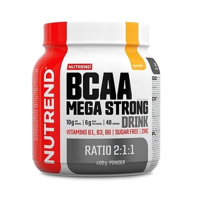 Амінокислоти Nutrend BCAA Mega Strong Drink, 400 г. (Смородина) 03548 фото
