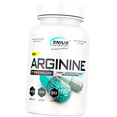 Аргінін Genius Nutrition Arginine AKG, 90 капс. 124230 фото