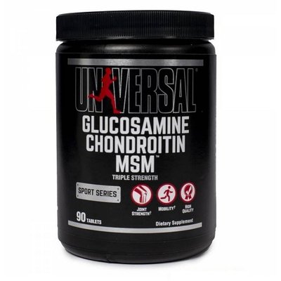 Добавка для суглобів Universal Glucosamine Chondroitin MSM, 90 таб. 122644 фото