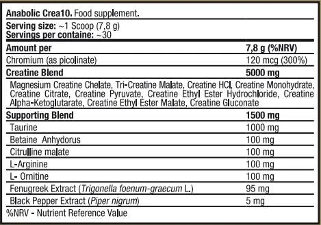 Креатин Kevin Levrone Anabolic Crea10, 207 г. 05193 фото