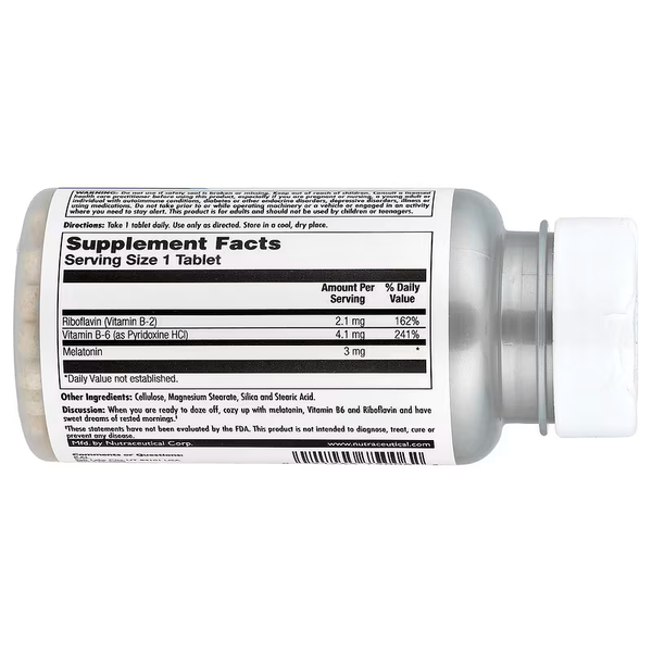 Мелатонін Kal Melatonin 3 mg 60 табл. 12429605 фото