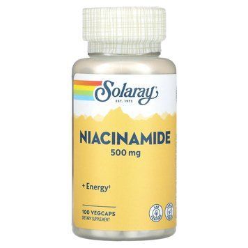 Добавка Ніацин Solaray Niacinamide 500 mg 100 капс. 12429239 фото