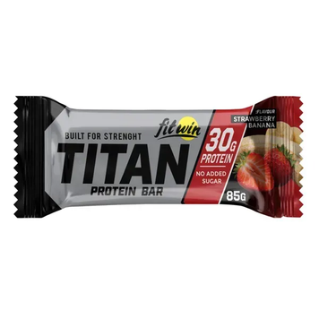 Протеиновый батончик FitWin TITAN BAR 85 г. (Клубника -банан) 12429724  фото