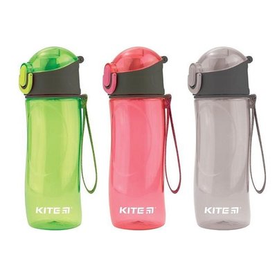 Kite, Пляшка для води з ремінцем, 530 мл. (Рожевий) 02080 фото