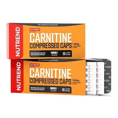 Карнітин Nutrend Carnitine Compressed caps, 120 капс. 122869 фото