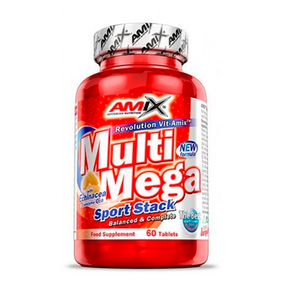 Мультивітаміни Amix Multi Mega Stack, 60 таб. 124260 фото