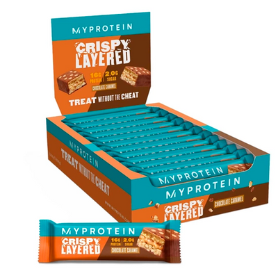 Протеїновий батончик Myprotein Crispy Layered bar, 58 г. (Шоколад карамель) 05311 фото