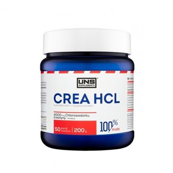 Креатин UNS 100% Pure Creatine HCL, 200 г. 121382 фото