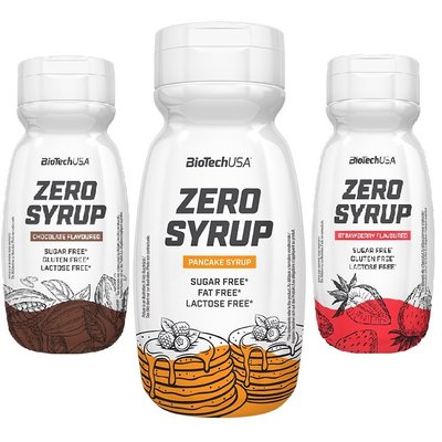 Соус без цукру BiotechUSA Zero Syrup, 320 мл. (Кленовий сироп) 02806 фото