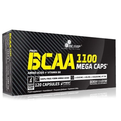 Амінокислоти OLIMP BCAA Mega Caps blister, 120 капс. 100515 фото