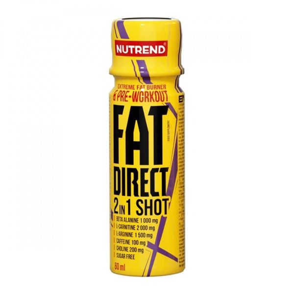 Жиросжигатель Nutrend Fat Direct shot, 60 мл. 121697 фото