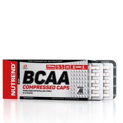 Амінокислоти Nutrend BCAA Compressed Caps, 120 капс. 122867 фото