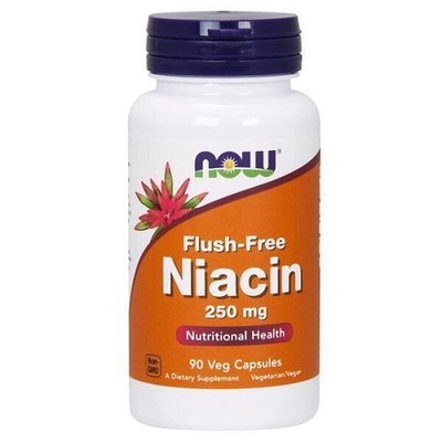 Вітамін В NOW Flush Free Niacin 250 mg, 90 капс. 122575 фото