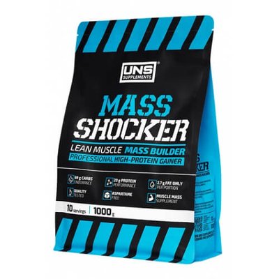 Гейнер UNS Mass Shocker, 1000 г. (Молочний шоколад) 01502 фото