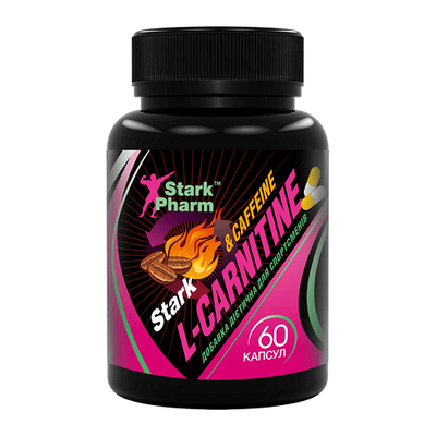 Stark Pharm L-Carnitine + Caffeine Complex 560 мг, 60 капс. 123645 фото