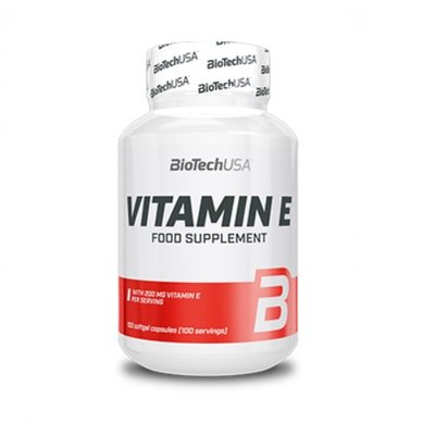 Вітаміни Е BiotechUSA Vitamin E, 100 таб. 121238 фото