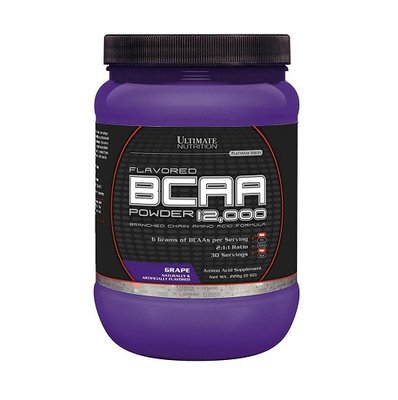 Амінокислоти Ultimate Nutrition BCAA powder, 228 г. (Виноград) 00556 фото