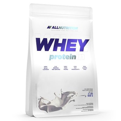 Протеїн сироватковий All Nutrition Whey Protein, 908 г. (Шоколад - лісовий горіх) 05513 фото