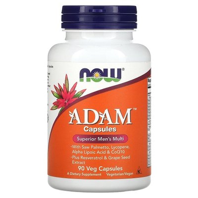 Вітаміни для чоловіків NOW ADAM, 90 вег. капс. 123161 фото