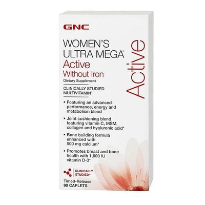 Витамины для женщин GNC WOMENS ULTRA ACTIVE NO IRON, 90 капс. 101057 фото