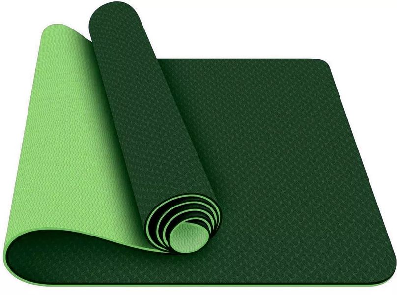 PowerSystem Yoga Mat Premium Килимок для фітнесу і йоги PS-4060 (Зелений) 05861 фото