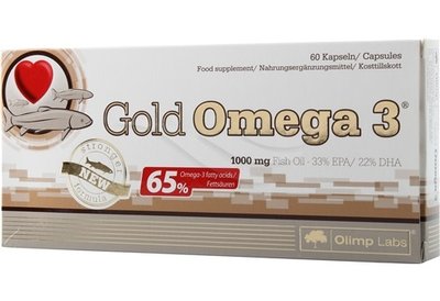 Омега OLIMP Gold Omega-3 (65%), 60 капс. 100305 фото