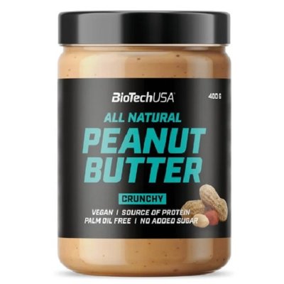 Паста BiotechUSA Peanut Butter, 400 г. (Кранч) 02594 фото