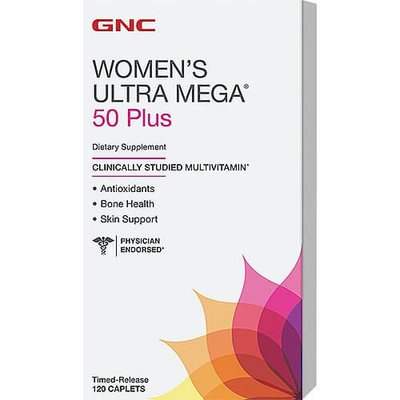Витамины для женщин GNC WOMENS ULTRA MEGA 50+ One DAILY, 120 капс. 121672 фото