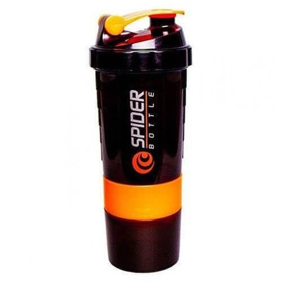 Spider Bottle - Shaker Mini2Go, 500 мл. (Чорно-помаранчева) 121317 фото