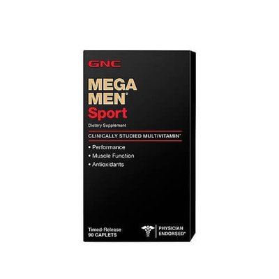 Вітаміни для чоловіків GNC MEGA MEN SPORT, 90 капс. 121576 фото
