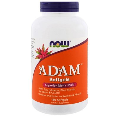 Вітаміни для чоловіків NOW ADAM, 180 софтгель 122580 фото