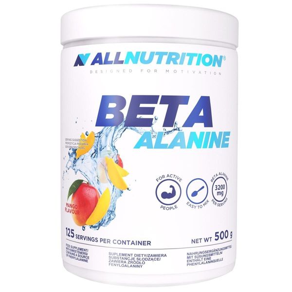 Бета-аланін All Nutrition Beta-Alanine, 500 г. (Манго) 05822 фото